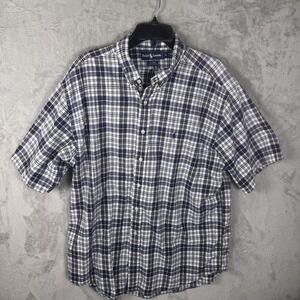 Ralph Lauren Shirt Mens XL Plaid Blaire Button Down Casual Dress Shirt Extra Lar